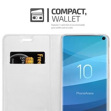 Skal Samsung Galaxy S10 4G Plånboksfodral (Silver)