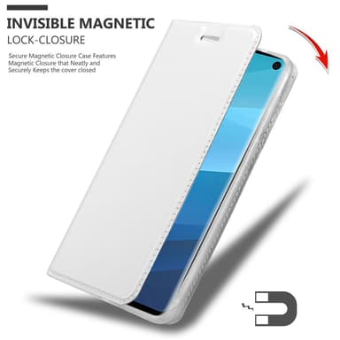 Skal Samsung Galaxy S10 4G Plånboksfodral (Silver)