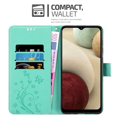 Samsung Galaxy A12 / M12 Plånboksfodral Skal (Turkos)
