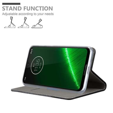 Motorola MOTO G7 / G7 PLUS Plånboksfodral Skal (Grå)