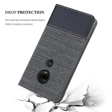 Motorola MOTO G7 / G7 PLUS Plånboksfodral Skal (Grå)