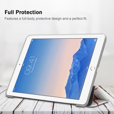 iPad 2 / 3 / 4 Plånboksfodral Skal (Vit)