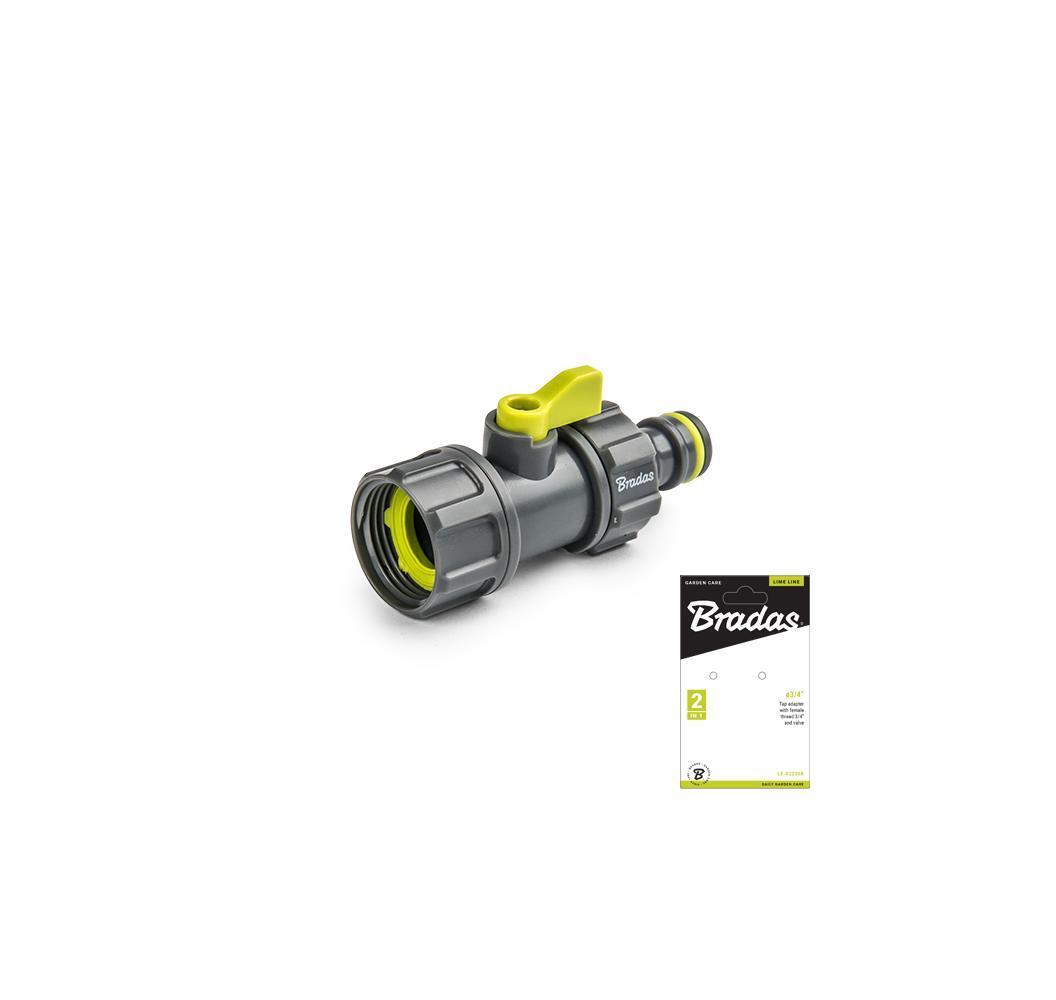 LIME LINE Kranadapter 3/4"" med ventil