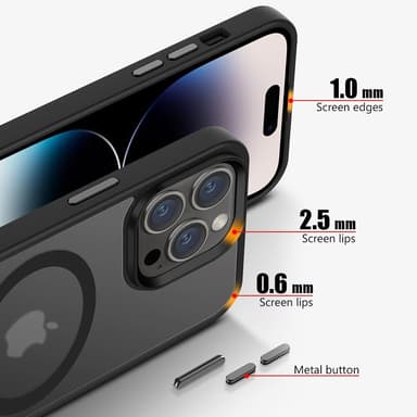 iPhone 14 PRO MAX Skal Fodral kompatibel MagSafe