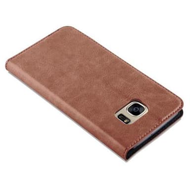 Skal Samsung Galaxy S7 Plånboksfodral (Brun)