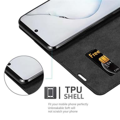Skal Samsung Galaxy NOTE 10 Plånboksfodral (Svart)