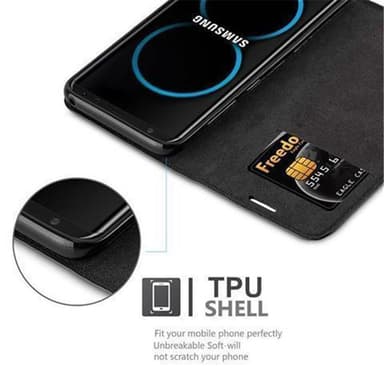 Skal Samsung Galaxy S8 Plånboksfodral (Svart)