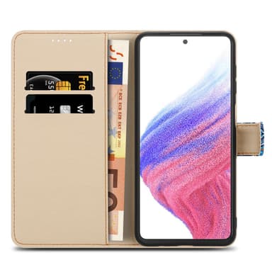 Samsung Galaxy A53 5G Plånboksfodral Skal (Blå)