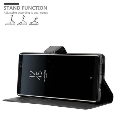 Samsung Galaxy NOTE 8 Plånboksfodral Skal (Svart)