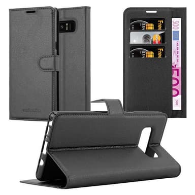 Samsung Galaxy NOTE 8 Plånboksfodral Skal (Svart)