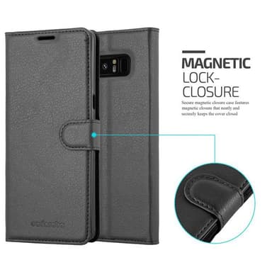Samsung Galaxy NOTE 8 Plånboksfodral Skal (Svart)