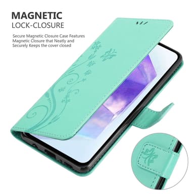Samsung Galaxy A55 Plånboksfodral Skal (Turkos)