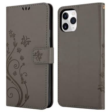 iPhone 11 PRO Plånboksfodral Skal (Grå)