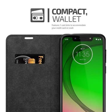 Skal Motorola MOTO G7 PLAY Plånboksfodral (Svart)