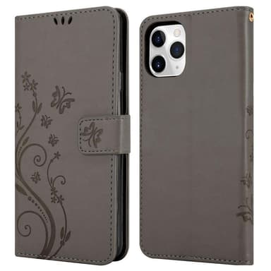 iPhone 11 PRO Plånboksfodral Skal (Grå)