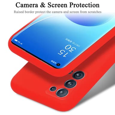 Oppo Reno6 PRO 5G Skal Fodral Case (Röd)