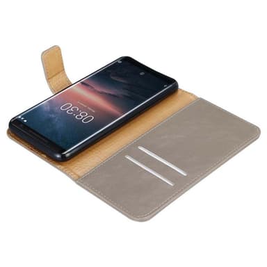 Nokia 8 Sirocco Plånboksfodral Skal (Brun)