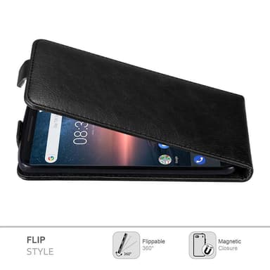 Nokia 8 Sirocco Flipfodral Skal (Svart)