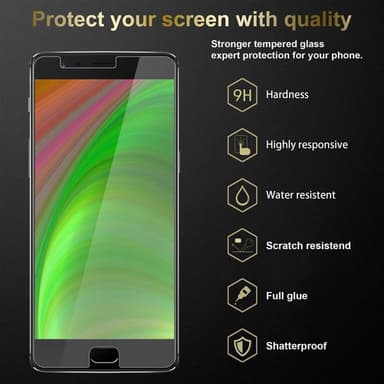 OnePlus 3 / 3T 3x Skyddsglas Skyddsfilm Skärmskydd