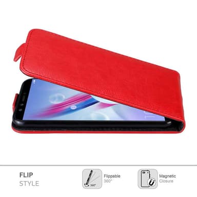 Honor 9 LITE Flipfodral Skal (Röd)