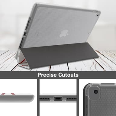 iPad PRO (10.5 Tull) Plånboksfodral Skal (Vit)
