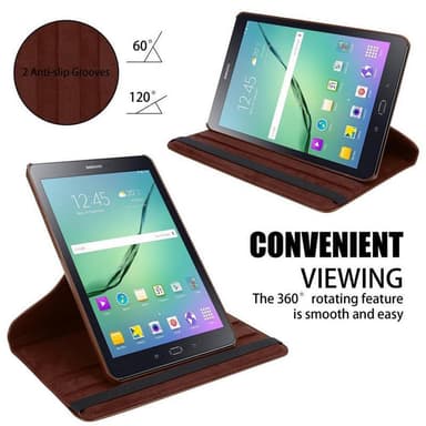 Skal Samsung Galaxy Tab S2 (8 Tull) Fodral Case (Brun)