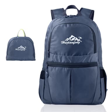 Vikbar Ryggsäck 36L Unisex Vattentät (mörkblå)
