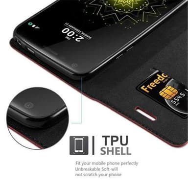 Skal LG G5 Plånboksfodral (Röd)