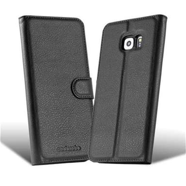 Samsung Galaxy S6 EDGE Plånboksfodral Skal (Svart)