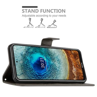 Nokia X10 / X20 Plånboksfodral Skal (Grå)