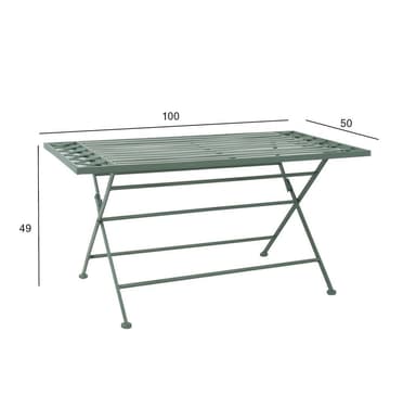 Soffbord MINT 100x50xH49cm, antikgrönt