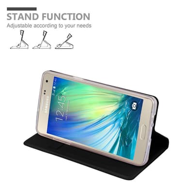 Skal Samsung Galaxy A3 2015 Plånboksfodral (Svart)