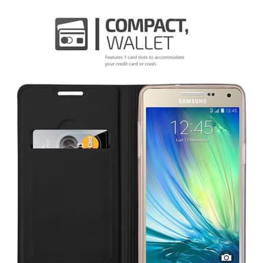 Skal Samsung Galaxy A3 2015 Plånboksfodral (Svart)