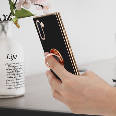 Samsung Galaxy NOTE 10 Skal Fodral Case (Svart)