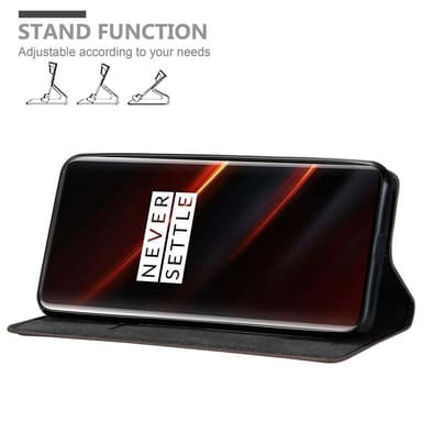 Skal OnePlus 7T PRO Plånboksfodral (Brun)