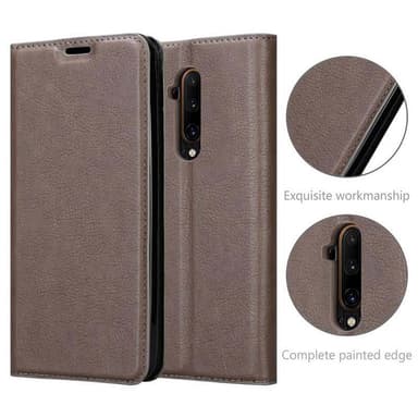Skal OnePlus 7T PRO Plånboksfodral (Brun)