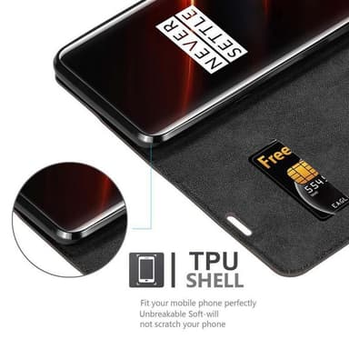 Skal OnePlus 7T PRO Plånboksfodral (Brun)