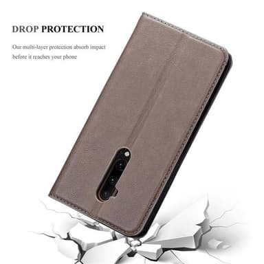 Skal OnePlus 7T PRO Plånboksfodral (Brun)