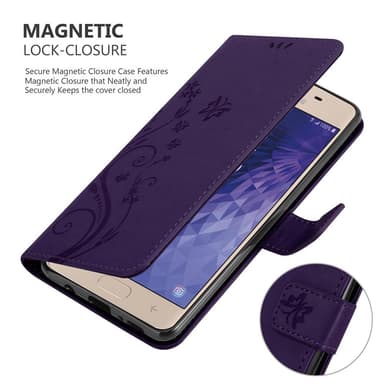 Samsung Galaxy J3 2018 Plånboksfodral Skal (Lila)