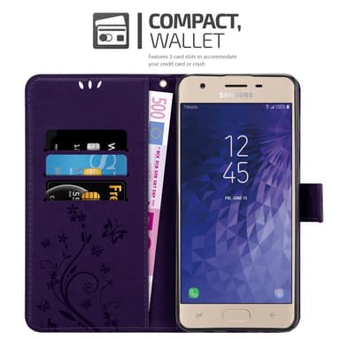 Samsung Galaxy J3 2018 Plånboksfodral Skal (Lila)