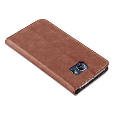 Skal Samsung Galaxy S6 EDGE Plånboksfodral (Brun)