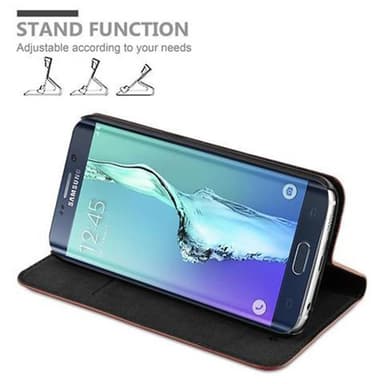 Skal Samsung Galaxy S6 EDGE Plånboksfodral (Brun)