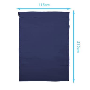 Sovsäck Resa 115x 210 cm Kudde Filt (blå)