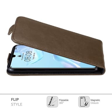 Huawei P30 Flipfodral Skal (Brun)