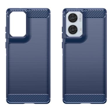 SKALO Motorola Edge 50 Fusion Armor Carbon Stöttåligt TPU-skal - Blå