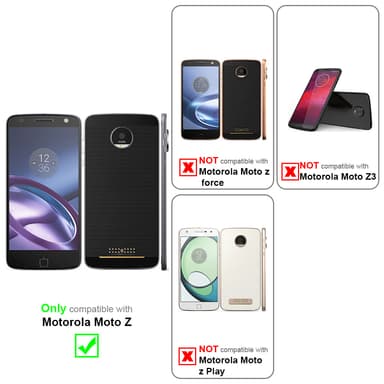 Motorola MOTO Z Skal Fodral Case (Röd)
