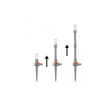 WHITE LINE Justerbar sprinkler 0-360°