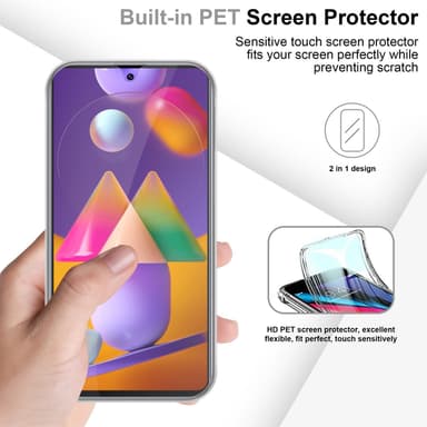 Skal Samsung Galaxy M31s Fodral Case (Transparent)