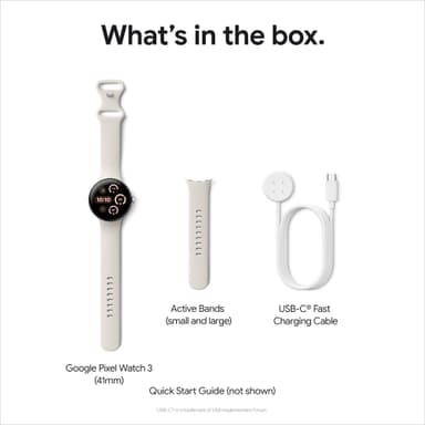 Google Pixel Watch 3 41mm Wi-Fi (porslin)