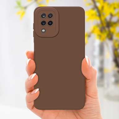 Skal Samsung Galaxy A12 / M12 Fodral Case (Brun)